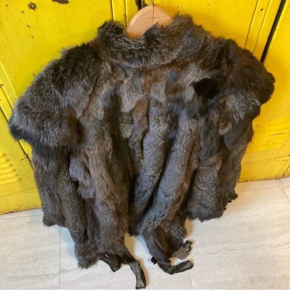 Christine Vogdt Cut Fur Coat Mink Brown/black Vintage Women’s - Picture 11 of 11